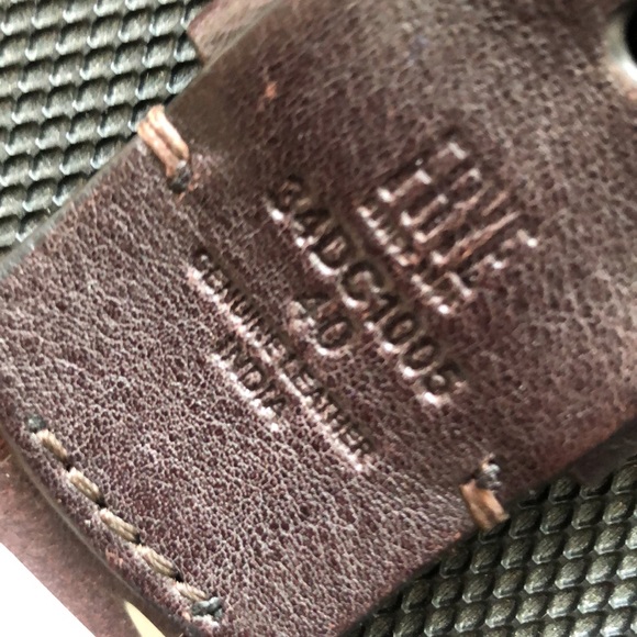 FRYE men’s leather belt size 40 - Picture 2 of 8